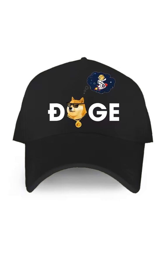 CCHTMCUC Dogecoin Doge HODL To the Moon Crypto Unisex Classic Black Baseball Cap