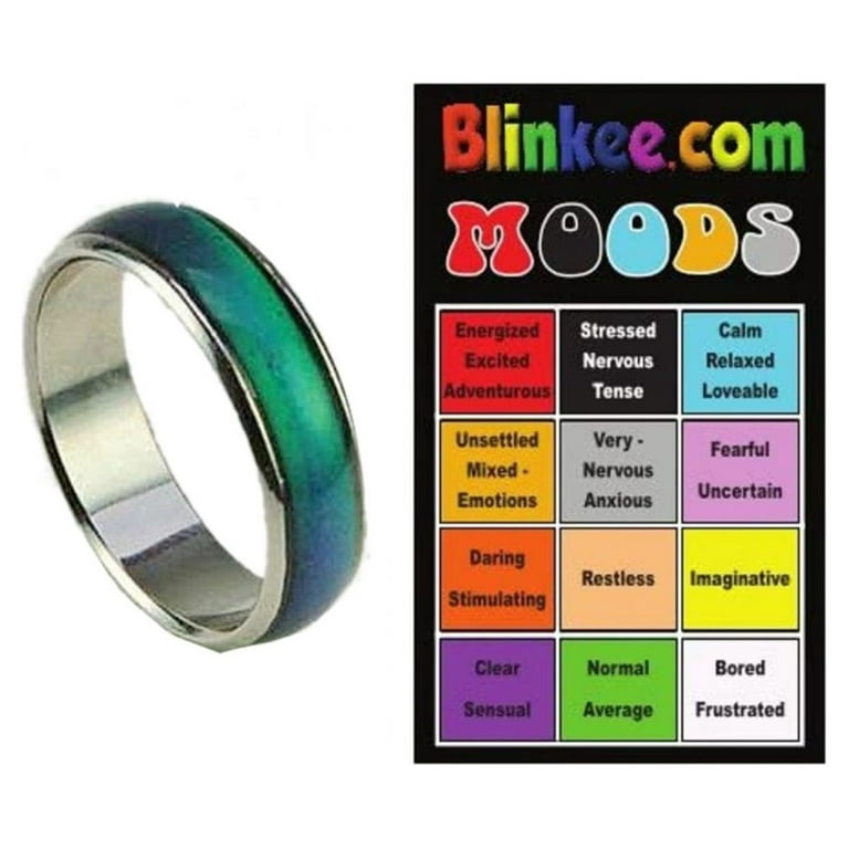 Blinkee FREE-FMRMRCC Free Almost Mood Ring with Color Chart, Multi Color