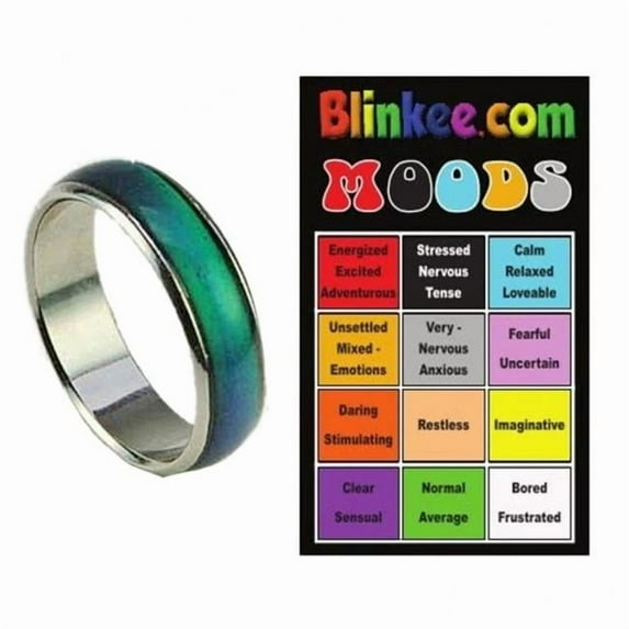 Blinkee FREE-FMRMRCC Free Almost Mood Ring with Color Chart, Multi Color