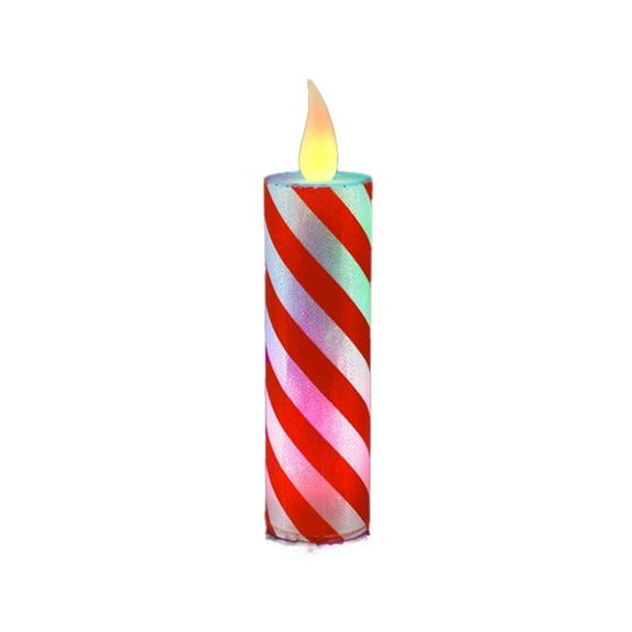 Blinkee FFCCLUCC-MLT Flameless Flickering Candy Cane Light-Up Christmas Candle