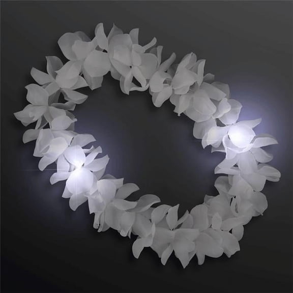 Blinkee Flashing White Flower Anniversary Necklace