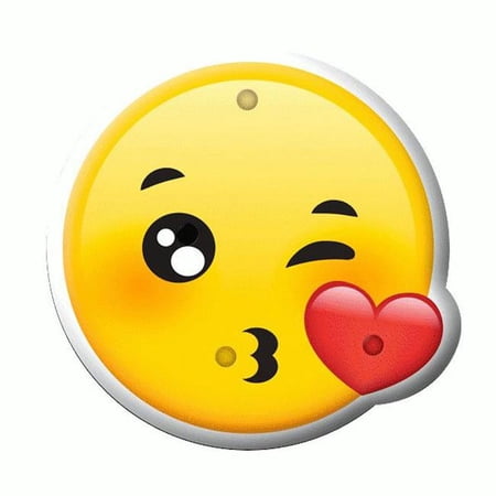 Blinkee KISSYFACEEMOJIPIN Kissy Face Emoji Light Up LED Party Pin