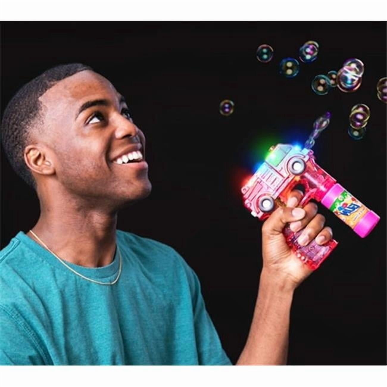 Blinkee LFTBMBSE Light Up Fire Truck Bubble Machine Blower with Sound Effects