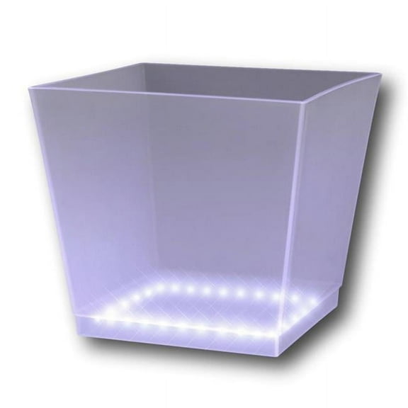 Blinkee LUCCIB-WT Light Up Chilled Cube Ice Bucket, White