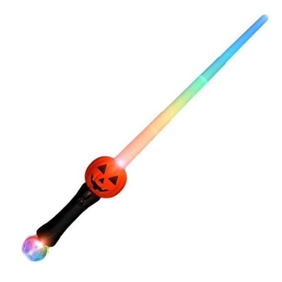 Blinkee LUEPJOLSPS Light Up Expandable Pumpkin Jack O Lantern Saber Prism Sword