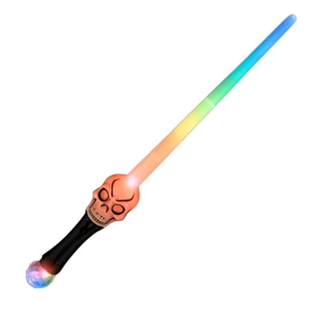 Blinkee LUESPN-SKLL Light Up Expandable Skull Sword with Prism Ball