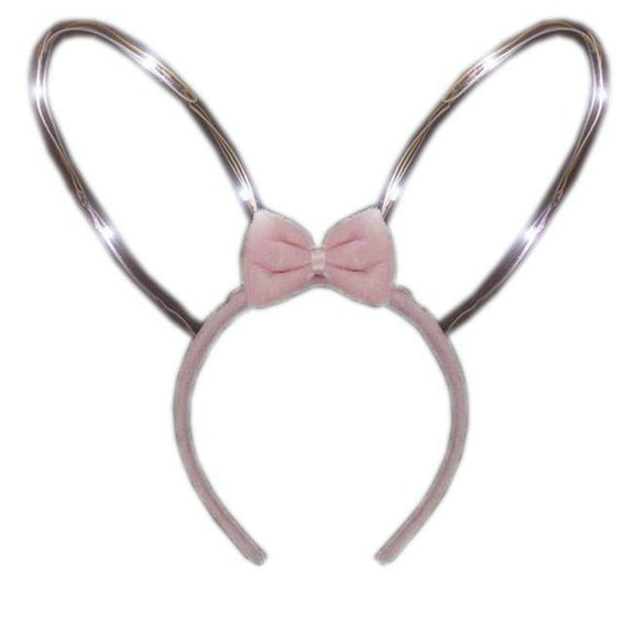 Blinkee LUSBEBH-WT Light Up Starlight Bunny Ears Bendable Headband