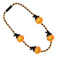 thumbnail image 1 of Blinkee LUWPBN-OR Light Up Witchy Pumpkin Beaded Necklace, 1 of 1