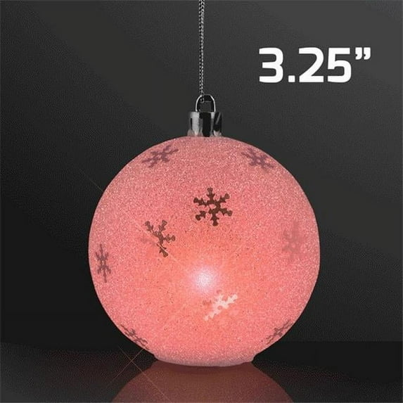 Blinkee Light Up Multi Color Sparkle Snowflake Christmas Ball