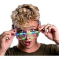 thumbnail image 1 of Light Up Pixel Brick Transparent Multicolored Sunglasses, 1 of 1