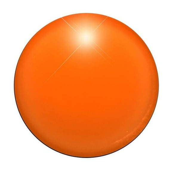 Light Up Round Badge Pin Orange