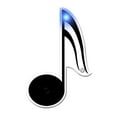 thumbnail image 1 of Music Note Flashing Body Light Lapel Pins, 1 of 1