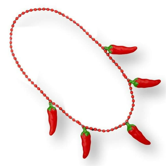 Blinkee NLUFJCCPN Non Light Up Five Jumbo Charm Chili Pepper Necklace for Cinco De Mayo