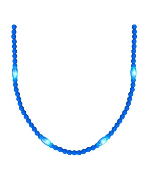 OPRSLNFB-BL Opaque Round Still Light No Flash Blue Beads