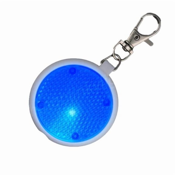 Blinkee PSEKSFB-RND-BL Blue Round Personal Safety Emergency Keychain Set with Flashlight Blinkers