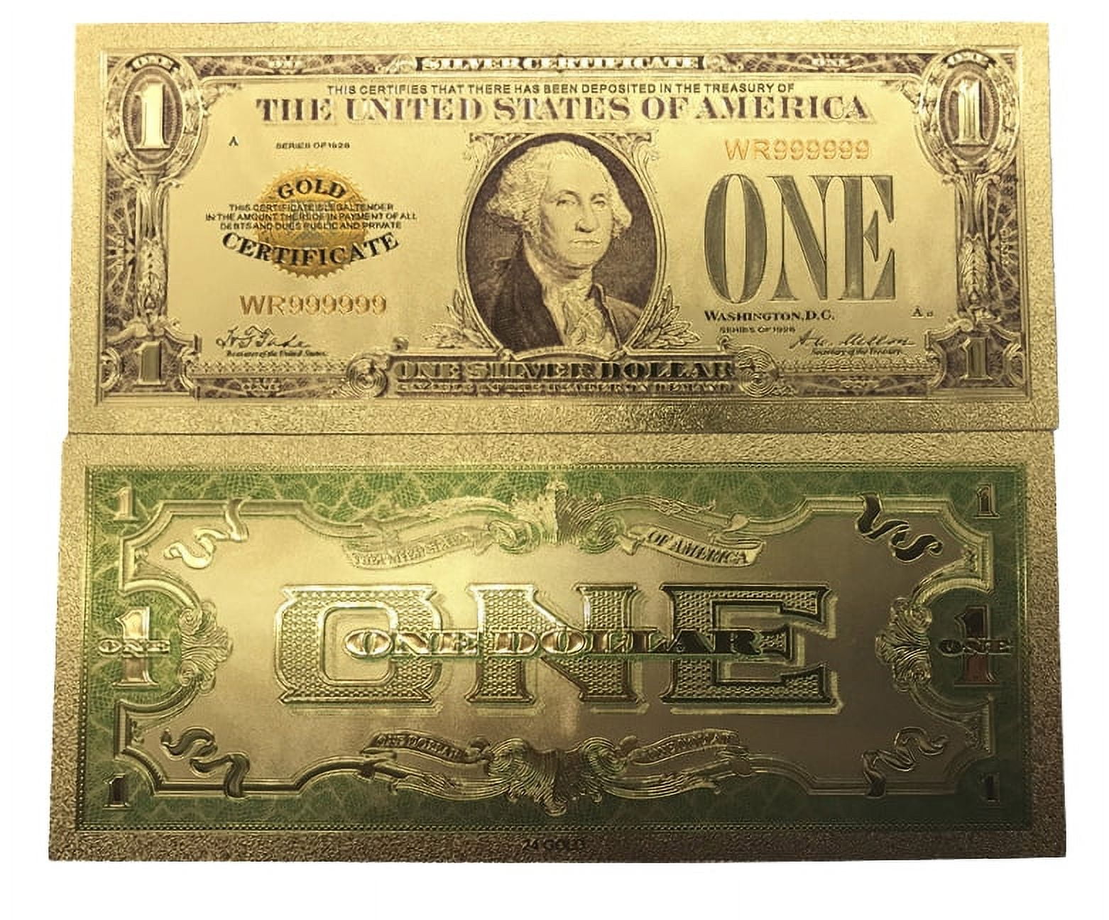 USD Currency 24K Gold Certificate 500 outlet Dollar