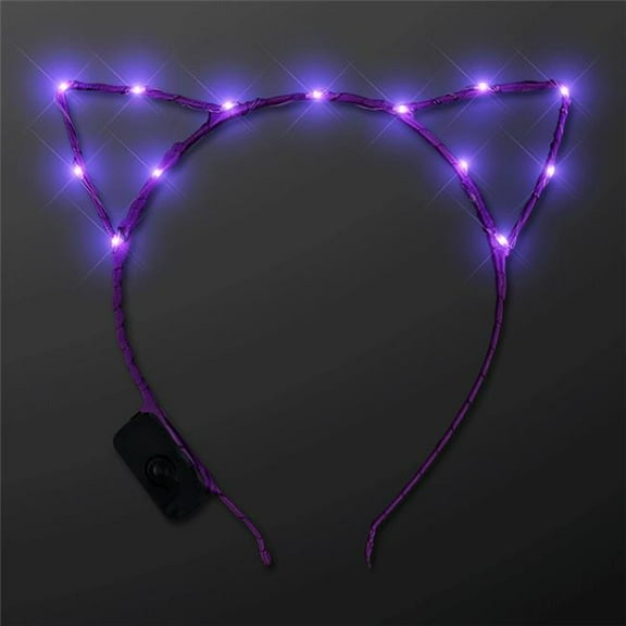 Blinkee LKCEH-PL Purple LED Kitty Cat Ear Headband