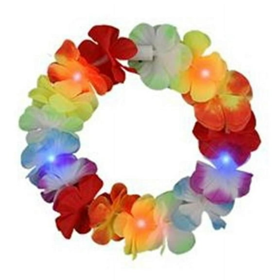 Blinkee TFCH-RNBW Tropical Flower Crown Lei Headband, Rainbow