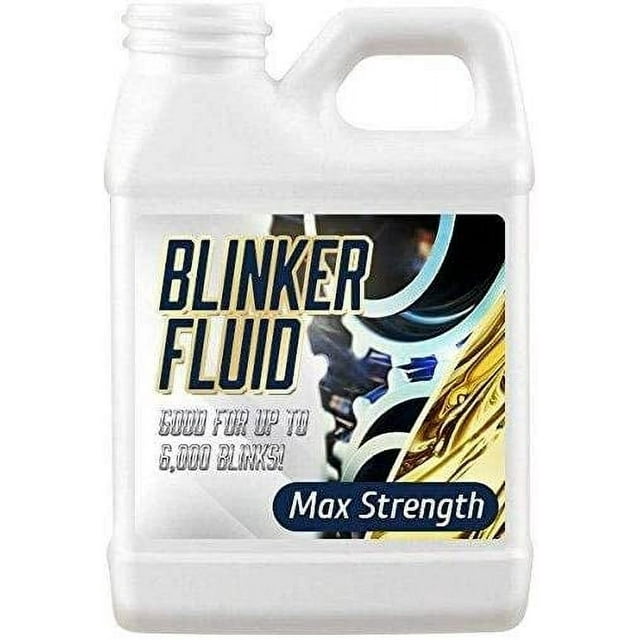 Blinker Fluid-HAND HELD VERSION-Hilarious Gag Gift-Stocking Stuffer-Car Prank-8 oz EMPTY Bottle