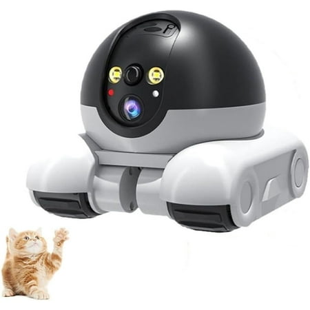Blinky Bot Camera, Blinky Bot Pro,360° View Ai Robot Companion,1080p Wireless Dual Lens Indoor Movable Security Camera with 2-Way Talk Audio, Pet Friendly Interactions, App Control, Night Vision(WIF