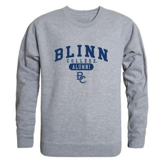Blinn College Buccaneers Alumni Fleece Pullover Crewneck Sweatshirt, Heather Grey - Medium
