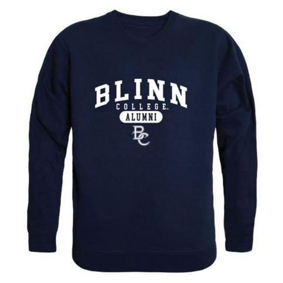 Blinn College Buccaneers Alumni Fleece Pullover Crewneck Sweatshirt, Navy - 2XL