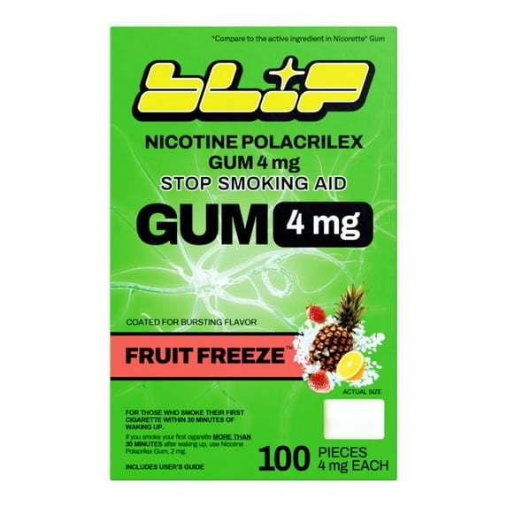 Blip NRT Nicotine Gum - 4mg Fruit Freeze (100 Count)