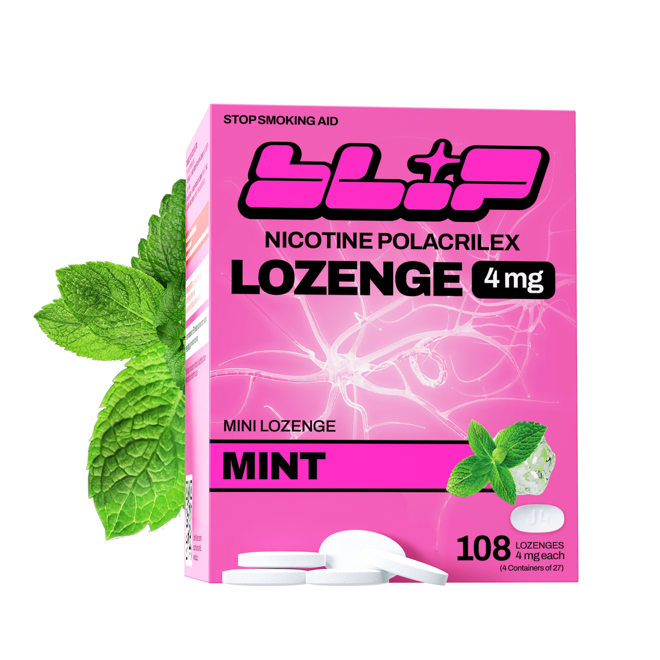 Blip NRT Nicotine Lozenge Mini's 4mg Mint Flavor (108 Count