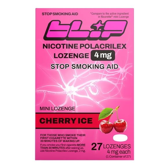 Blip Nicotine Mini Lozenge, 4 mg, Cherry Ice, 27 Count