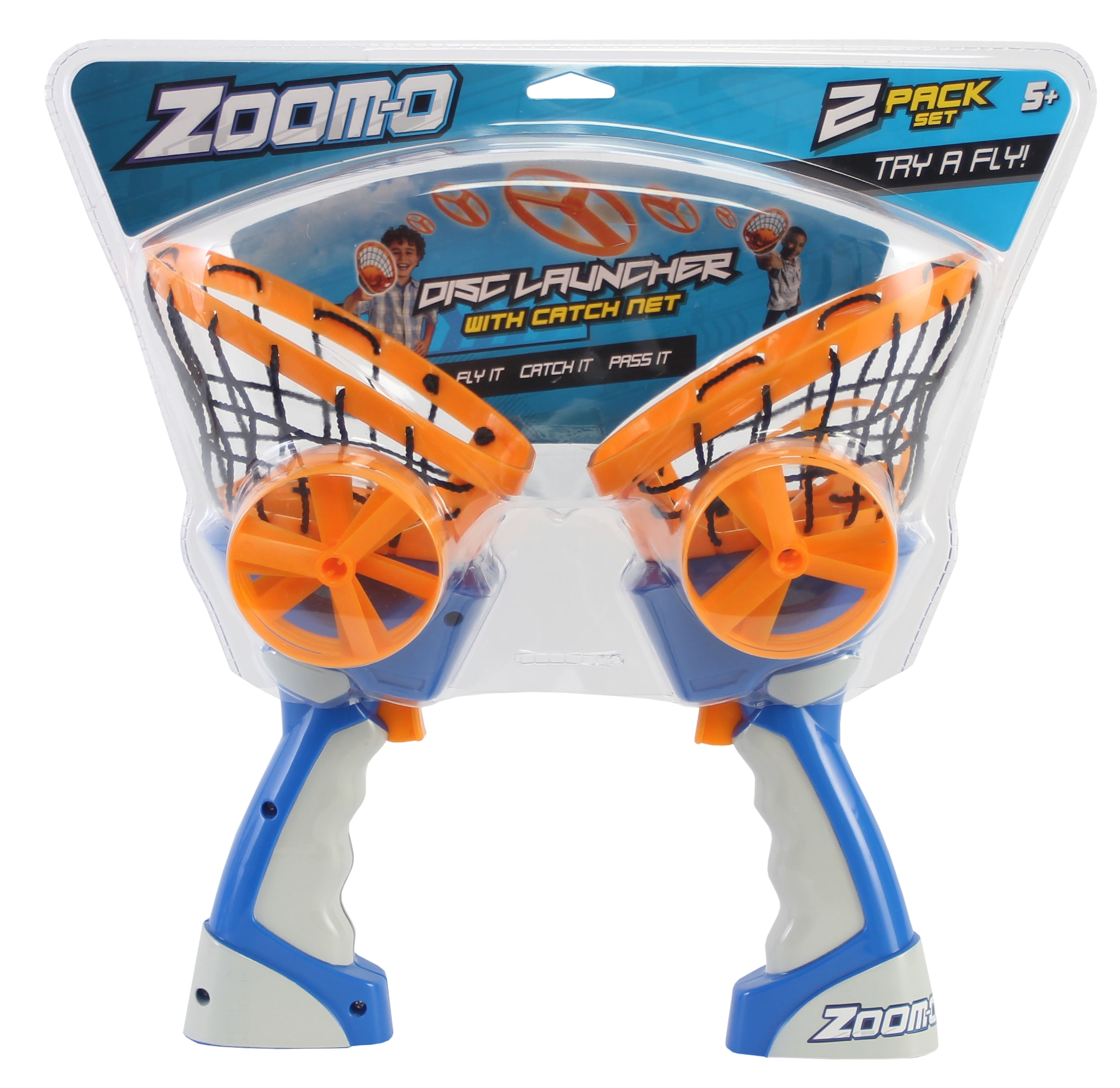Zoom-O Flying Disc Launcher with Catch Net, Game by Blip Toys