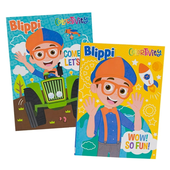 Blippi 64pg Coloring Book- 2 Assortments