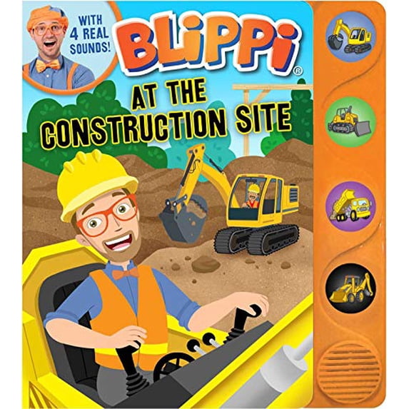 Pre-Owned Blippi: At the Construction Site (4-Button Sound Books) Paperback
