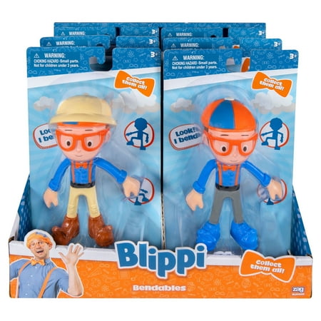 Blippi Bendable Pirate Action Figure for Little Explorers, 5", Multicolor
