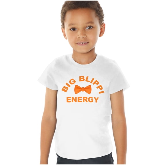 Blippi Big Blippi Energy Kids T Shirt (4) for Toddler Boys and Girls, White