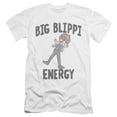 thumbnail image 1 of Blippi Big Blippi Energy Unisex Adult Canvas Brand T Shirt, White, X-Large, 1 of 3