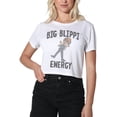thumbnail image 1 of Blippi Big Blippi Energy Women's Crop Top T-Shirt, White, Small, 1 of 4