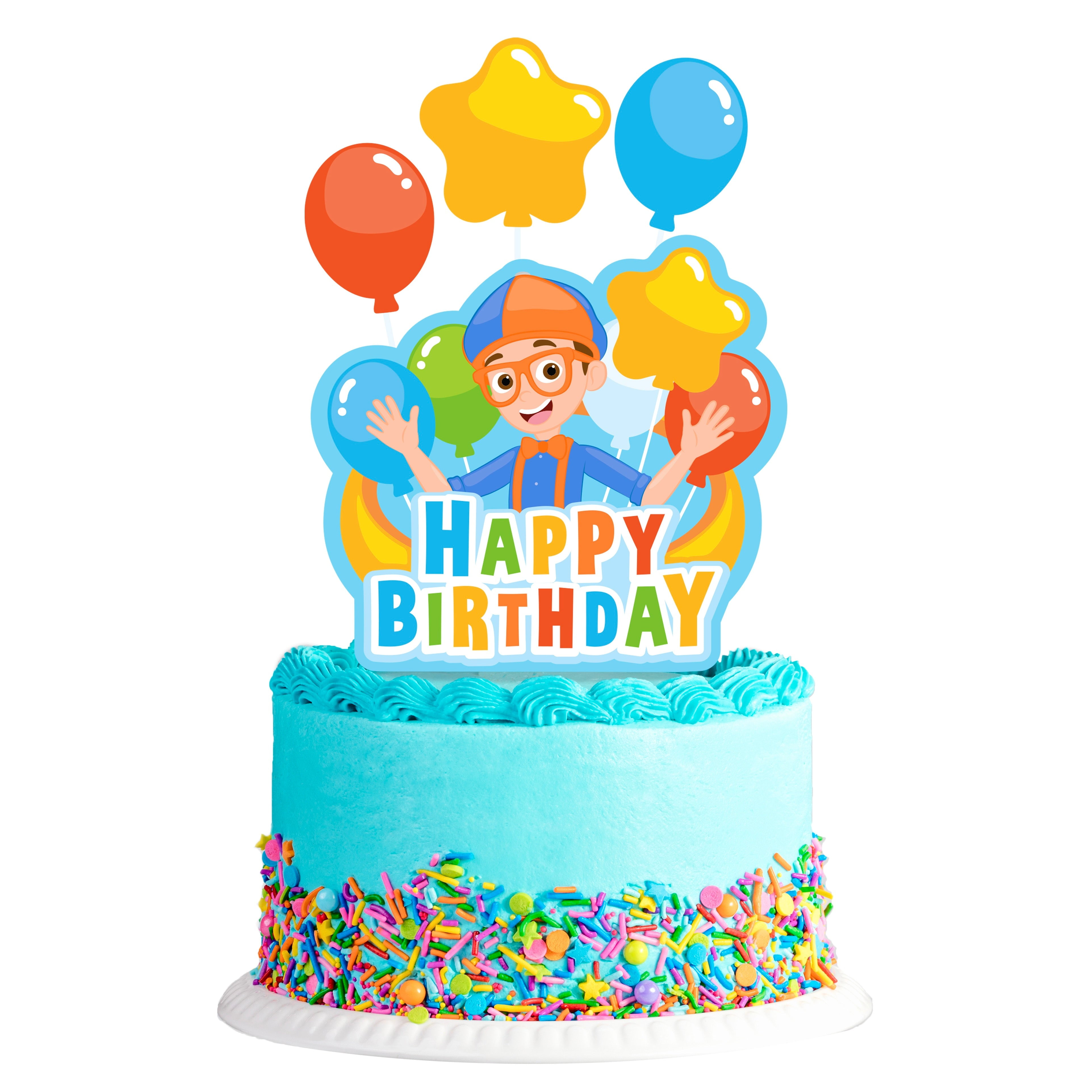Blippi Birthday Cake Topper Blippi Party Supplies