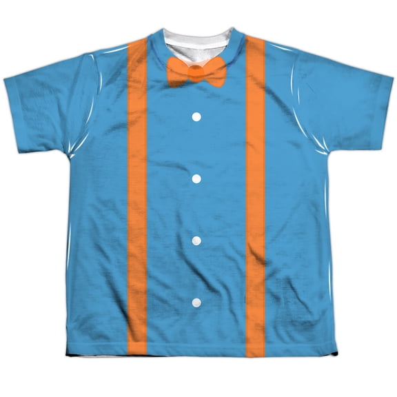 Blippi Cartoon Costume 100% Polyester Youth Costume T Shirt for Boys & Girls, Large