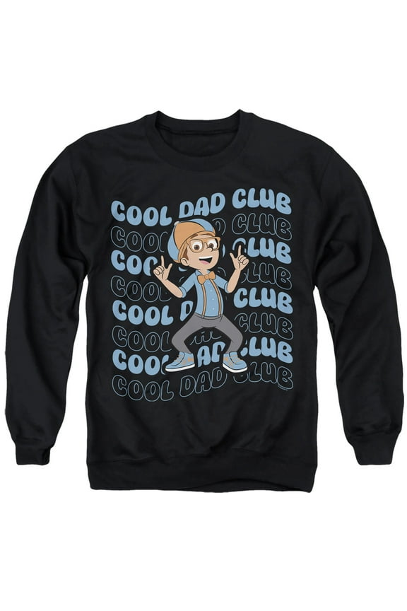 Cool Dad Club Unisex Adult Crewneck Sweatshirt, Black, X Large