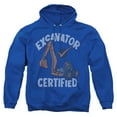 thumbnail image 1 of Blippi Excavator Certified Adult Pull-Over Hoodie, Royal, Medium, 1 of 5