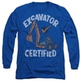 thumbnail image 1 of Blippi Excavator Certified Unisex Adult Long-Sleeve T Shirt, Royal, X-Large, 1 of 3