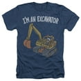 thumbnail image 1 of Blippi I'm an Excavator Unisex Adult Heather T Shirt, Navy Heather, Small, 1 of 3