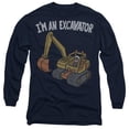 thumbnail image 1 of Blippi I'm an Excavator Unisex Adult Long-Sleeve T Shirt, Navy, X-Large, 1 of 3