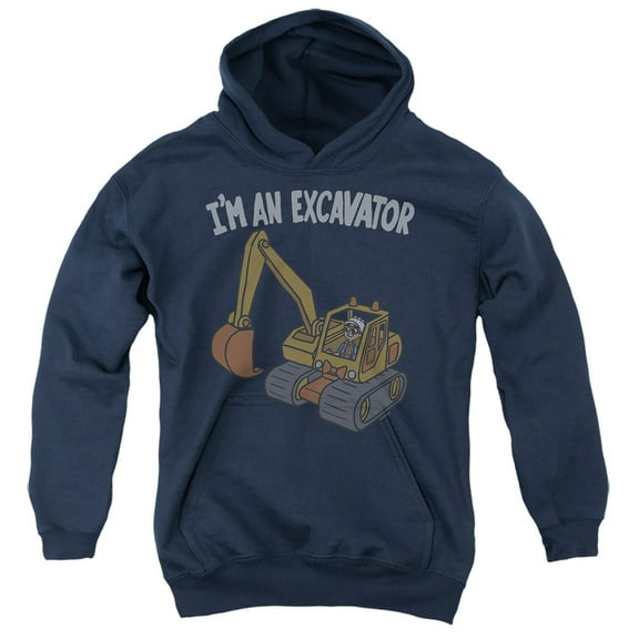 Blippi I'm an Excavator Youth Kids Boy/Girls Pull-Over Hoodie, Navy, Small