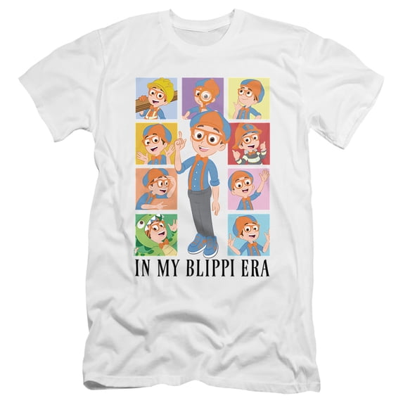 Blippi In My Blippi Era Unisex Adult Canvas Brand T Shirt, White, Small