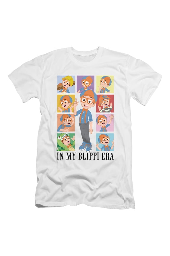 Blippi In My Blippi Era Unisex Adult Canvas Brand T Shirt, White, Small