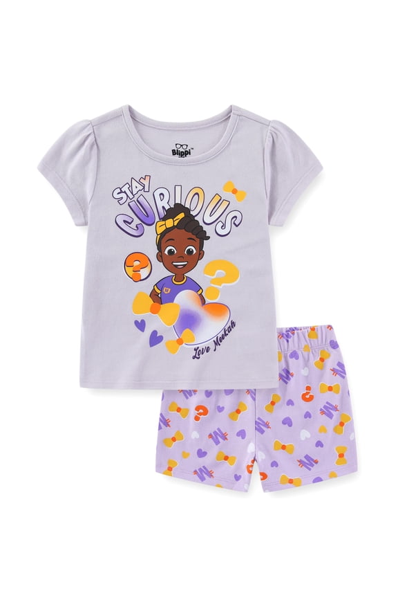Meekah Short Sleeve T-Shirt and Shorts Set (Girls), 2 Piece Set, Sizes 2T-6
