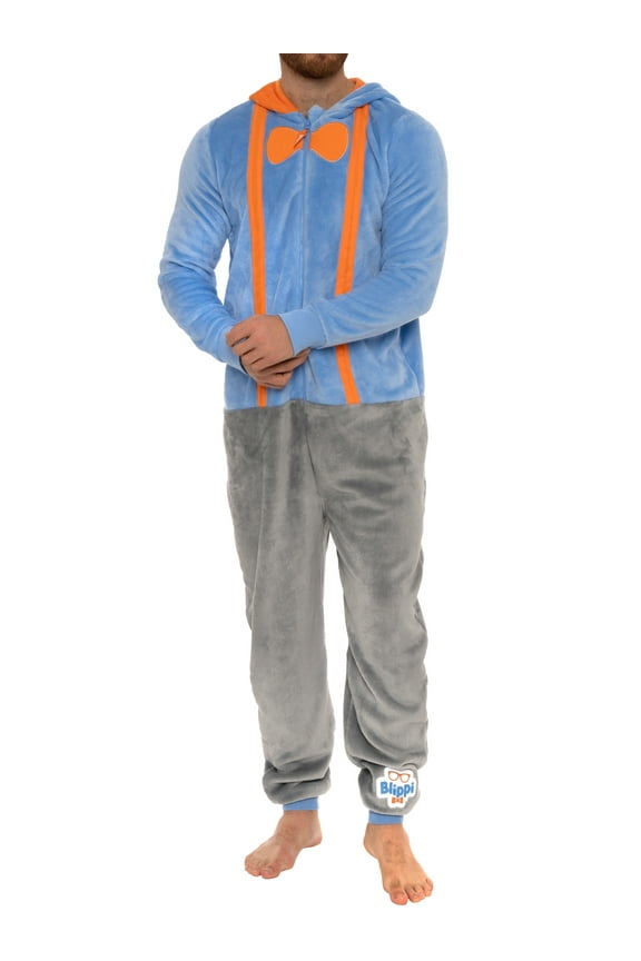 Mens Onesie Blue Sizes S-XXL