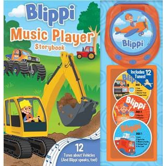 Maggie Fischer, Blippi Music Player Storybook, Hardcover, 3 Discs ...