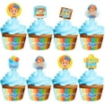 thumbnail image 1 of Blippi Party Cupcake Toppers & Blippi Cupcake Wrappers, 1 of 7